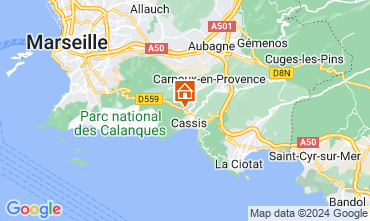 Map Cassis Villa 89945