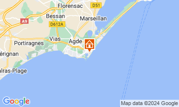 Map Cap d'Agde Apartment 112976