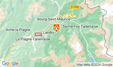 Map Les Arcs Apartment 59509