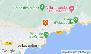 Map Le Lavandou Apartment 127788