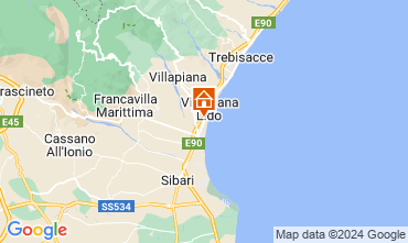 Map Villapiana Apartment 47027