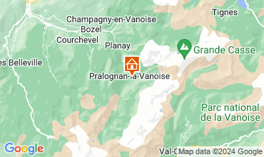 Map Pralognan la Vanoise Chalet 128407