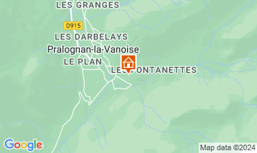 Map Pralognan la Vanoise Chalet 128407