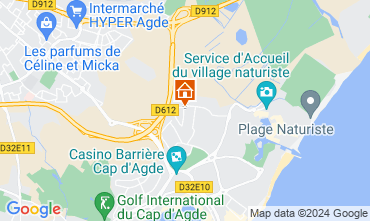 Map Cap d'Agde Villa 128905