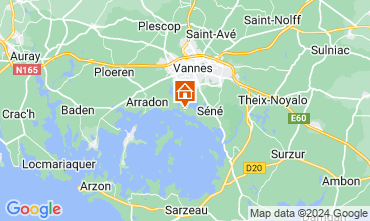 Map Vannes Self-catering property 107387