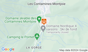 Map Les Contamines Montjoie Apartment 48559