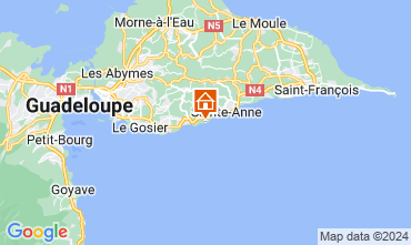 Map Sainte Anne (Guadeloupe) Villa 126149