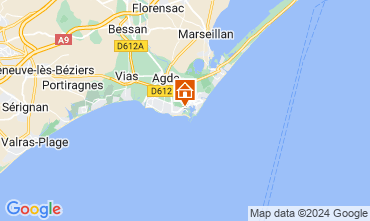 Map Agde Apartment 127380