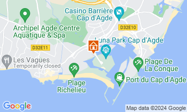 Map Agde Apartment 127380