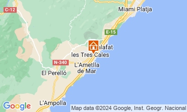 Map L'Ametlla de Mar Villa 43091