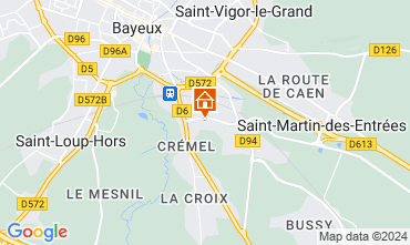 Map Bayeux Self-catering property 78802