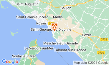 Map Saint Georges de Didonne Apartment 22212