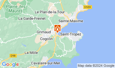 Map Saint Tropez Apartment 5689