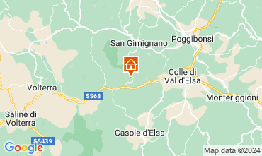Map San Gimignano Apartment 63249