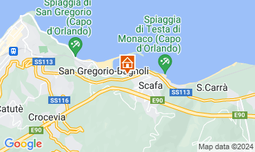 Map Capo d'Orlando Villa 54358