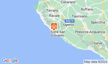 Map Ugento - Torre San Giovanni Villa 126724