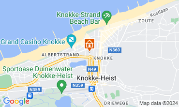 Map Knokke-le-Zoute Apartment 67577