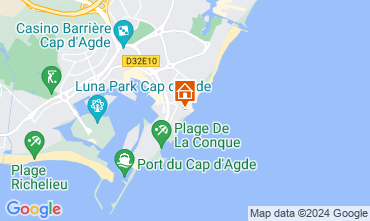 Map Cap d'Agde Apartment 33425