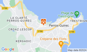 Map Perros-Guirec Apartment 7423