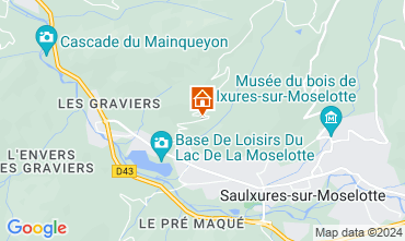 Map La Bresse Apartment 117231