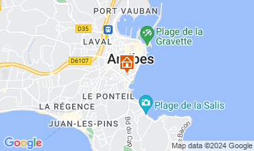 Map Antibes Apartment 107452