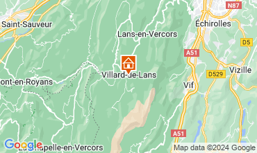 Map Villard de Lans - Correnon en Vercors Apartment 3704