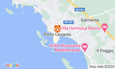 Map Porto Cesareo Apartment 121492