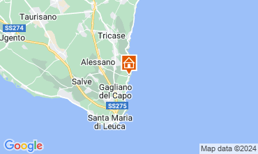 Map Santa Maria di Leuca Apartment 51532