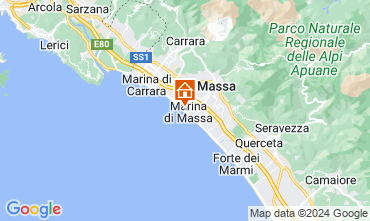 Map Marina di Massa Apartment 127698