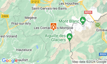 Map Les Contamines Montjoie Apartment 81787