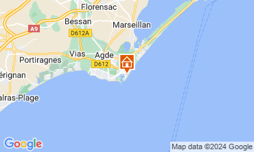 Map Cap d'Agde Apartment 68288