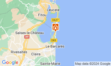 Map Le Barcares Apartment 119556