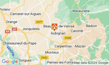 Map Beaumes-de-Venise Villa 124916