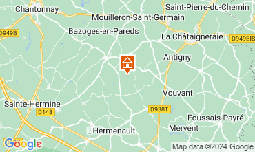 Map Fontenay-le-Comte Self-catering property 64991