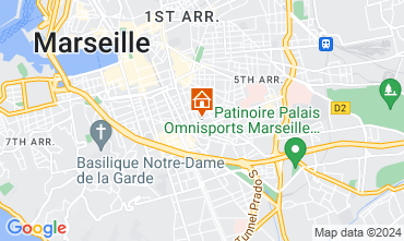 Map Marseille Self-catering property 121661