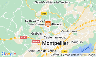 Map Montpellier Self-catering property 123620