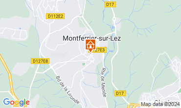 Map Montpellier Self-catering property 123620