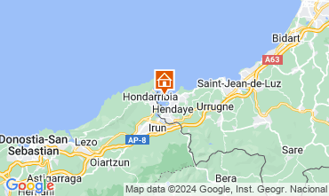 Map Hendaye Apartment 112304