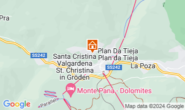 Map Selva di Val Gardena Apartment 39626