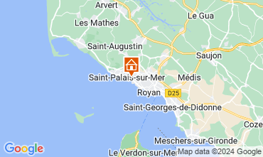 Map Saint Palais sur Mer Apartment 87794