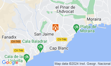 Map Moraira Bungalow 124782