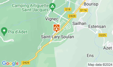 Map Saint Lary Soulan Chalet 102168