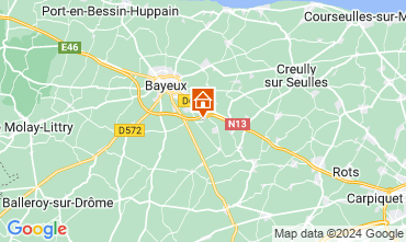 Map Bayeux Self-catering property 124251