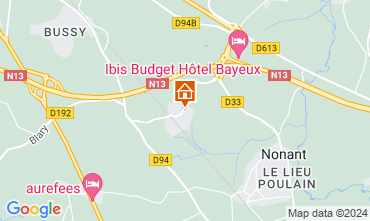 Map Bayeux Self-catering property 124251