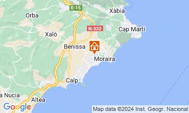 Map Moraira Villa 109971