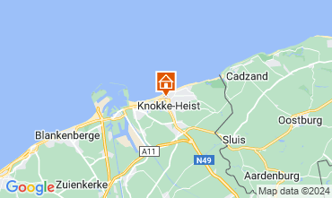 Map Knokke-le-Zoute Apartment 125343