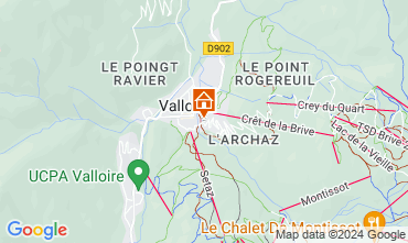 Map Valloire Apartment 38237