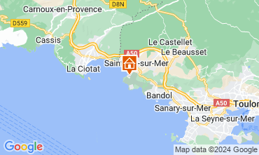 Map Saint Cyr sur Mer Villa 93128