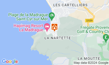 Map Saint Cyr sur Mer Villa 93128