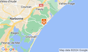 Map Narbonne plage Apartment 123899